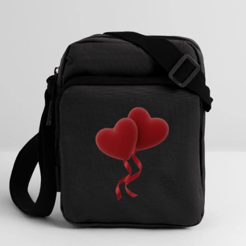 Two hearts together - Upright Crossbody Bag
