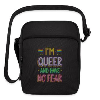 I'M QUEER AND HAVE NO FEAR - Upright Crossbody Bag - black - Front