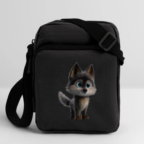 Innocent Cartoon Baby Wolf - Upright Crossbody Bag