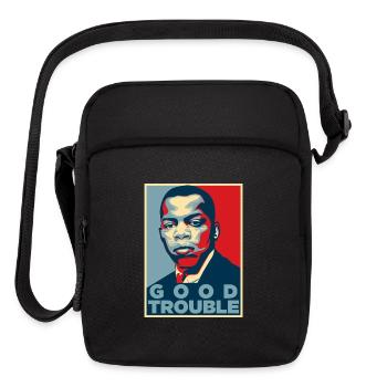 Good Trouble John Lewis - Upright Crossbody Bag - black - Front