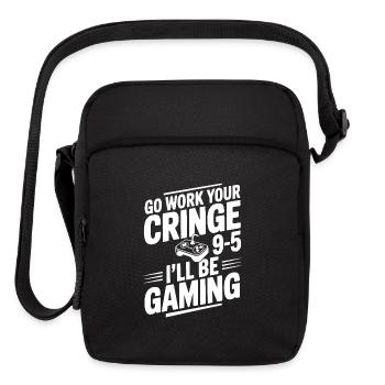 Go Work Your Cringe 9-5 I'll Be Gaming - Upright Crossbody Bag - black - Front