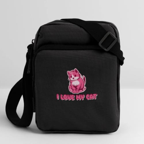 I love my cat - Upright Crossbody Bag