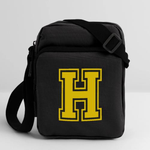 Letter H – Capital Athletic Alphabet Monogram - Upright Crossbody Bag