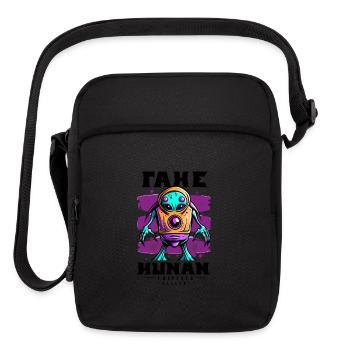 An alien being from the Orion star system - Upright Crossbody Bag - black - Front