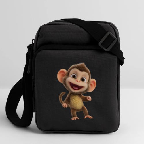 Happy Baby Monkey Standing - Upright Crossbody Bag