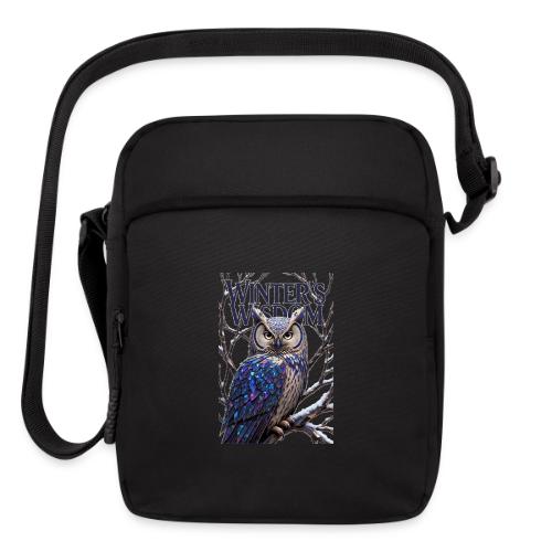 Crystalized Forest Owl T-Shirt - Upright Crossbody Bag