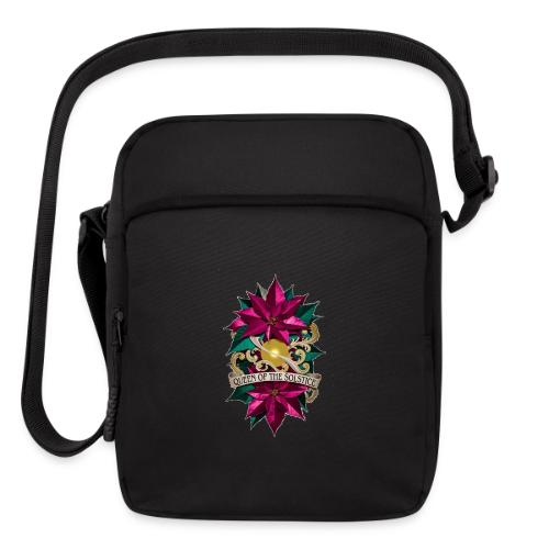 Queen of the Solstice Poinsettia T-Shirt - Upright Crossbody Bag