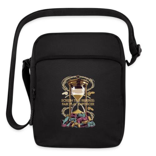 Screen Time Referee T Shirt, Fair Play Enforcer - Upright Crossbody Bag