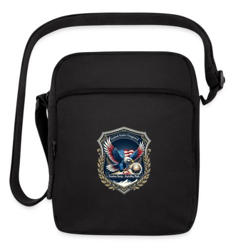 USA Eagle Vanguard T-Shirt,American Flag PrideGift - Upright Crossbody Bag