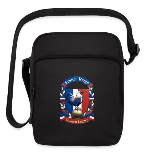 France Rooster Reign T-Shirt, Tricolore Pride Gift - Upright Crossbody Bag