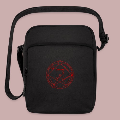 darknet red - Upright Crossbody Bag