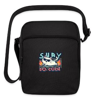 so cool cat - Upright Crossbody Bag - black - Front