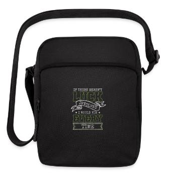 Card Player Casino Blackjack Poker - Upright Crossbody Bag - black - Front