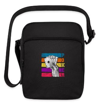 Card Player Casino Win All In - Upright Crossbody Bag - black - Front