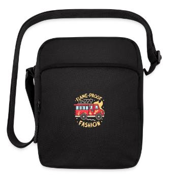Firetruck: Flame-Proof Fashion - Upright Crossbody Bag - black - Front
