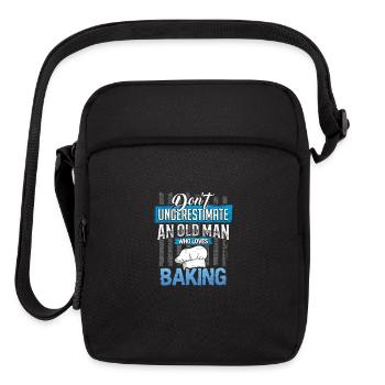 Baking Grandpa - Upright Crossbody Bag - black - Front