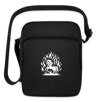 Fiery Horse Design For Lovers Of Stables - Upright Crossbody Bag - black - Front