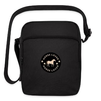 Horse Lover Design - Upright Crossbody Bag - black - Front