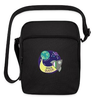 Space Queer - Upright Crossbody Bag - black - Front