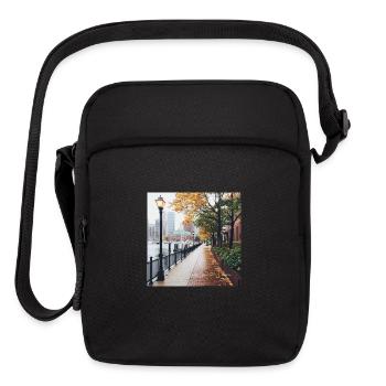 Boston, Massachusetts - Upright Crossbody Bag - black - Front