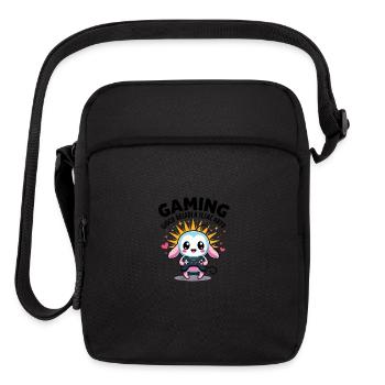 Level Up with Gamingloco: Powering Up for Epic Adv - Upright Crossbody Bag - black - Front