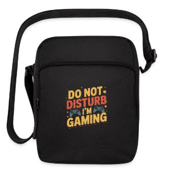 Do Not Disturb I'm Gaming - Upright Crossbody Bag - black - Front