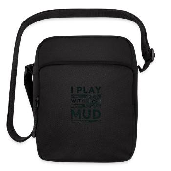 I Play With Mud - Upright Crossbody Bag - black - Front