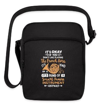 French horn Music player - Upright Crossbody Bag - black - Front