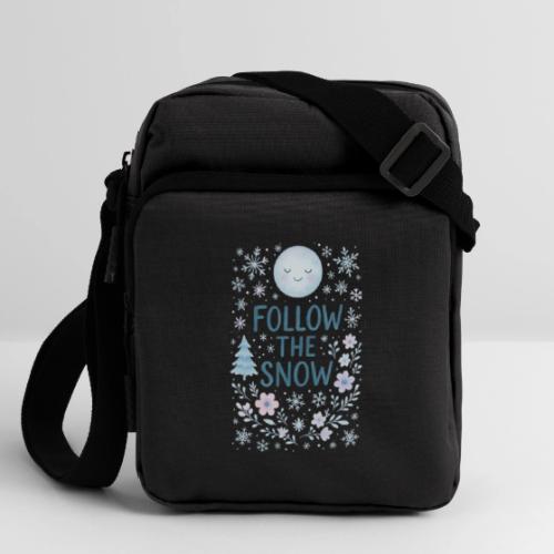Follow the Snow – Cozy Winter Watercolor - Upright Crossbody Bag