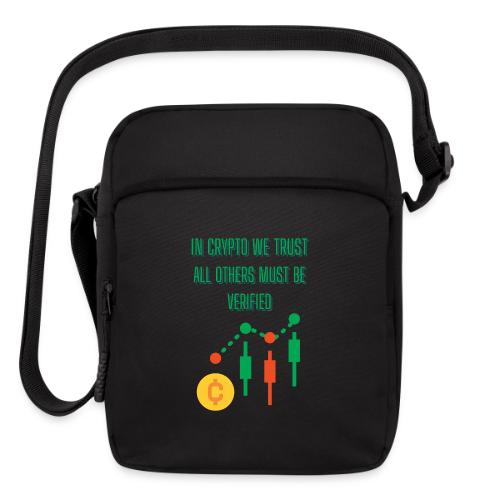 Sarcastic Bitcoin Investor T-shirt - Upright Crossbody Bag