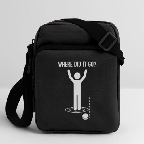 Where Did It Go Funny Lost Ball Quote for Men - Upright Crossbody Bag