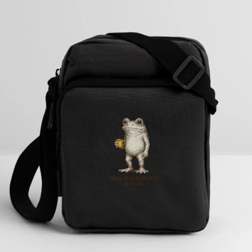 Weird Stuff Frog Coffee Humor - Upright Crossbody Bag