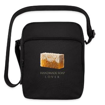 Handcrafted Honey Soap - Upright Crossbody Bag - black - Front