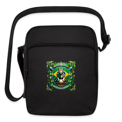Brazil Jaguar Glory T-Shirt, Flag Pride Badge Gift - Upright Crossbody Bag