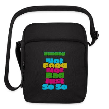 Sunday Mood Not Good Not Bad Just So So - Upright Crossbody Bag - black - Front
