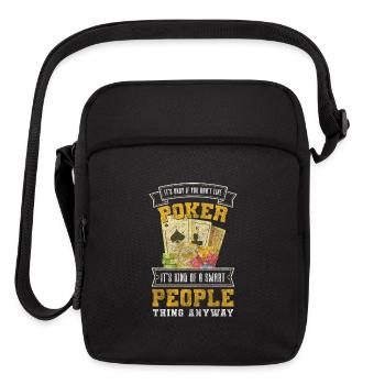 Player Casino Poker Face Full House - Upright Crossbody Bag - black - Front