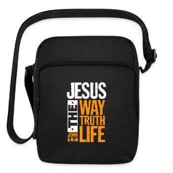 Jesus The Way Truth Life John - Upright Crossbody Bag - black - Front