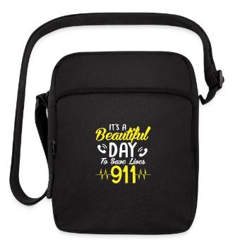 It's A Beautiful Day To Save Lives 911 Dispatcher - Upright Crossbody Bag - black - Front