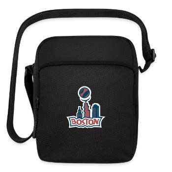 Boston Downtown Massachusetts Red Home Novelty - Upright Crossbody Bag - black - Front