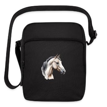 Horse Animal Lover Design - Upright Crossbody Bag - black - Front