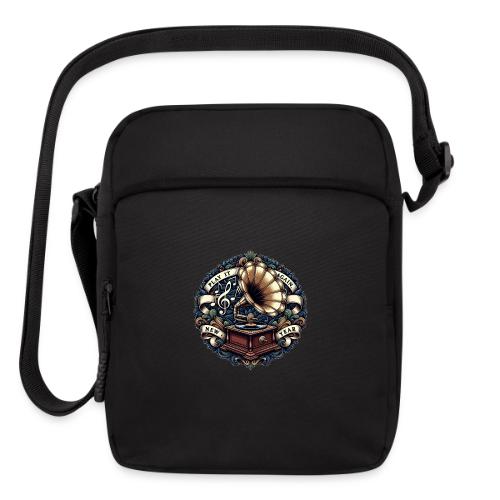 Ornate Phonograph T-Shirt - Upright Crossbody Bag