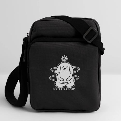 Cute Meditating Bunny Zen Yoga Animal - Upright Crossbody Bag