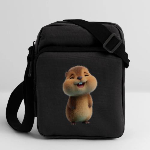 Joyful Cartoon Baby Beaver - Upright Crossbody Bag