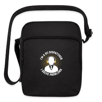 I'm A 911 Dispatcher I Solve Problems Emergency Op - Upright Crossbody Bag - black - Front