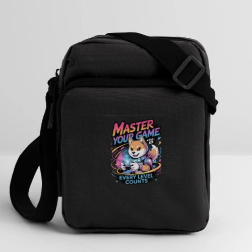 Cute Gamer Shiba Inu Level Up - Upright Crossbody Bag