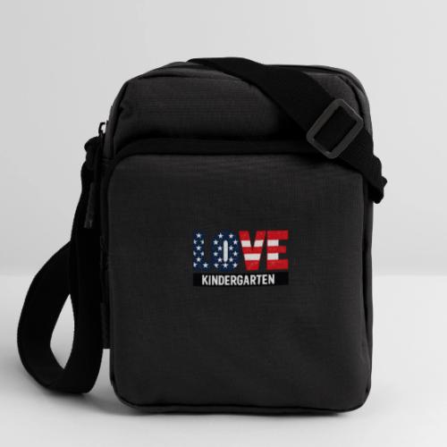 Love Kindergarten Patriotic Graduation - Upright Crossbody Bag