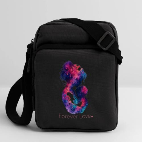Forever Love-Vibrant Watercolor Mother-Child - Upright Crossbody Bag