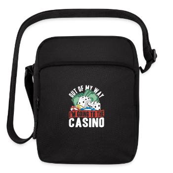 Out of My Way Im Going to the Casino Gambler Gift - Upright Crossbody Bag - black - Front