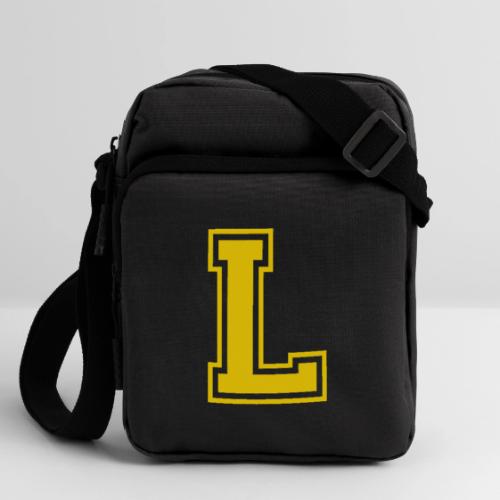 Letter L – Capital Athletic Alphabet Monogram - Upright Crossbody Bag