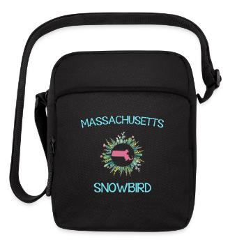 Massachusetts Snowbirds: Desert Escape - Upright Crossbody Bag - black - Front